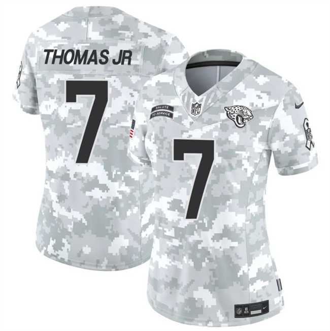 Womens Jacksonville Jaguars #7 Brian Thomas Jr. 2024 F.U.S.E Arctic Camo Salute To Service Limited Stitched Jersey Dzhi